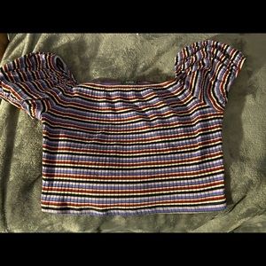 Multi Colored Cropped Top